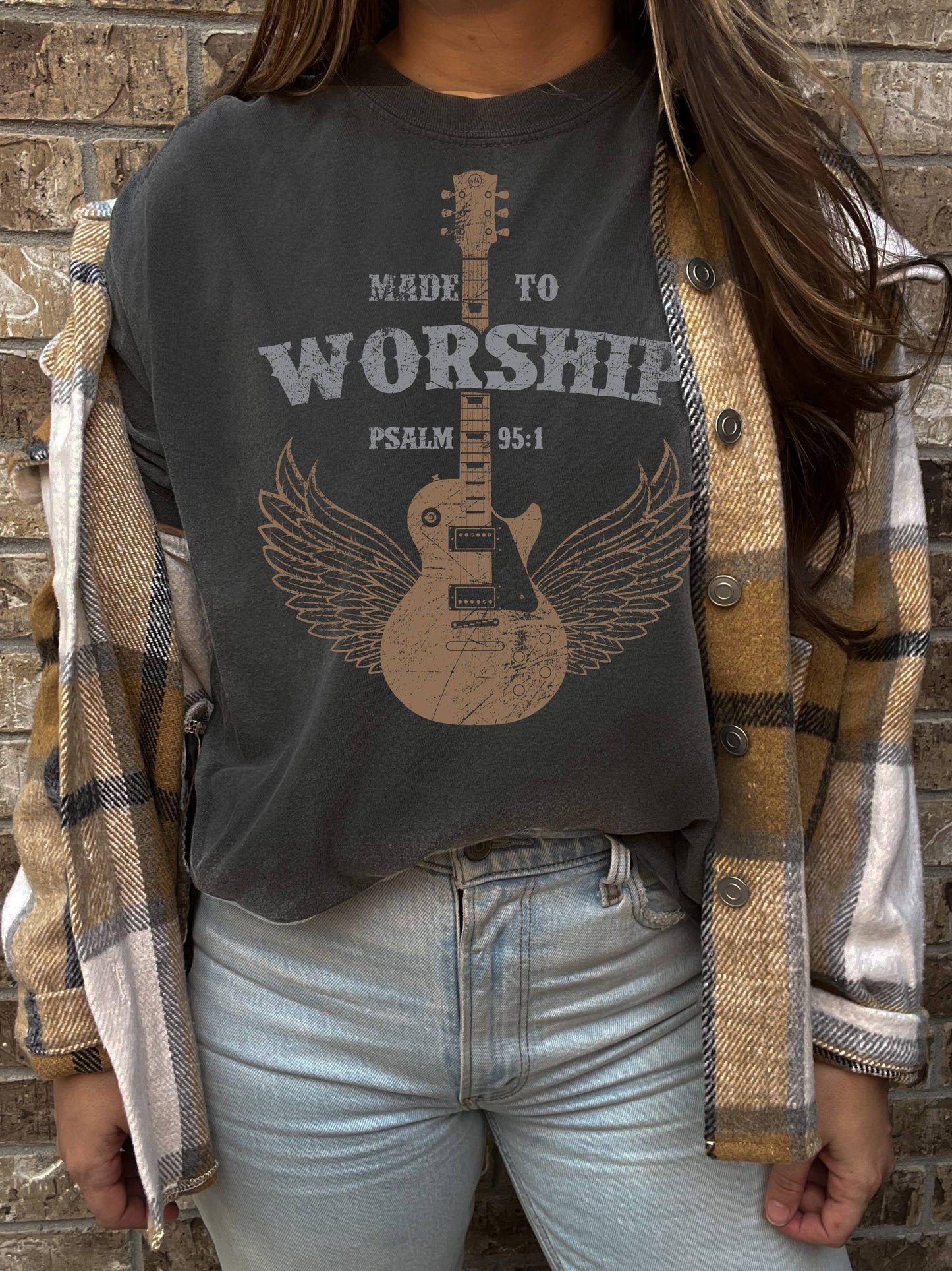 Made To Worship Christian Graphic Tee